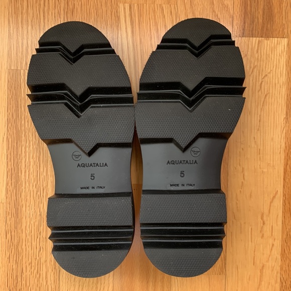 NIB Aquatalia Hayley Platform Loafer Water Resistant Suede - Picture 11 of 16